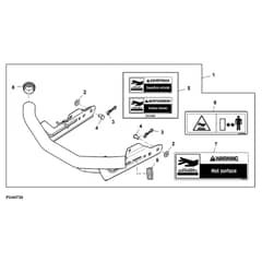 John Deere X107 - PC13997 - Front Bumper - ST1010231