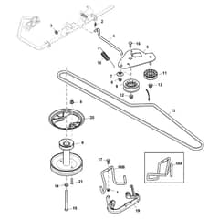 John Deere X107 - PC13997 - Belt Drive - ST1010726