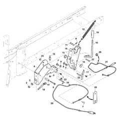John Deere X115R - PC12386 - Handle Assembly - ST800048