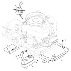 John Deere X115R - PC12386 - Muffler - ST800966