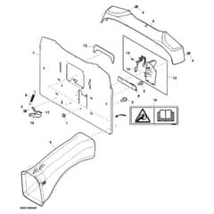 John Deere X116R - PC13346 - Chute Assembly - ST901755