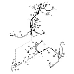 John Deere X117R - PC16000 - Chassis Wiring - ST1009738