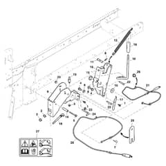 John Deere X117R - PC16000 - Handle Assembly - ST1015967