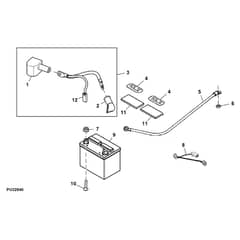 John Deere X120 - PC9637 - Battery - ST244998