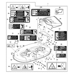 John Deere X125 - PC10449 - Mower Deck - ST701954