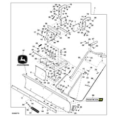 John Deere X126 - PC13344 - Snow Blade - ST1019170