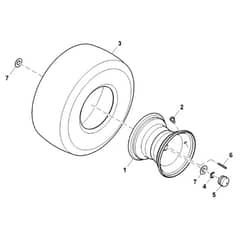 John Deere X126 - PC13344 - Wheel - ST800630