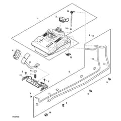 John Deere X126 - PC13344 - Fuel Tank - ST902494