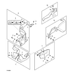 John Deere X127 - PC13998 - Shield Kit - ST1016096