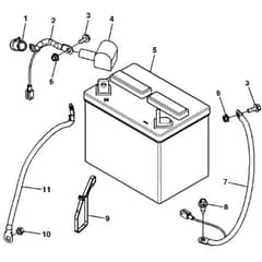 John Deere X130R - PC10316 - Battery - ST247241