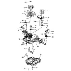 John Deere X130R - PC10316 - Transaxle Case - ST247244