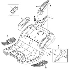 John Deere X130R - PC10316 - Fenderdeck - ST247259