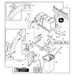 John Deere X140 - PC9638 - Material Collection - ST1023365