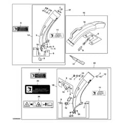 John Deere X140 - PC9638 - Chute - ST245140