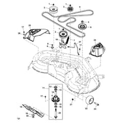 John Deere X140 - PC9638 - Mower Drive - ST979272