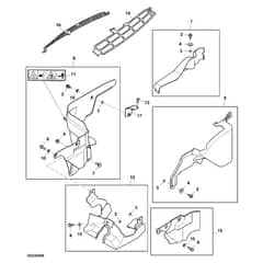 John Deere X146R - PC13347 - Shield Kit - ST1019647