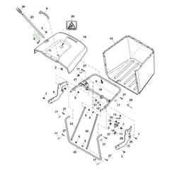 John Deere X146R - PC13347 - Grass Collector - ST901686