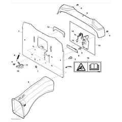John Deere X146R - PC13347 - Chute Assembly - ST901755