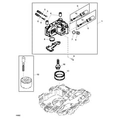 John Deere X147R - PC16001 - Transaxle Center - ST1014888