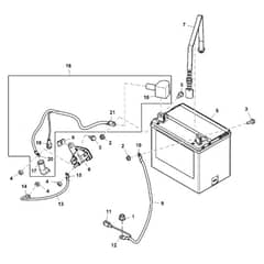 John Deere X147R - PC16001 - Battery - ST1030588