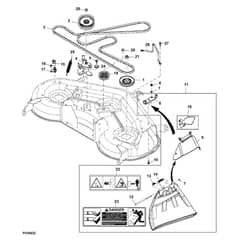 John Deere X166 - PC13345 - Mower Sheaves - ST1008935