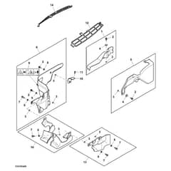 John Deere X166 - PC13345 - Shield Kit - ST902678