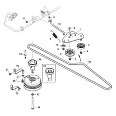John Deere X166 - PC13345 - Belt Drive - ST903798
