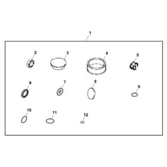 John Deere X166 - PC13345 - Seal Kit - ST903898
