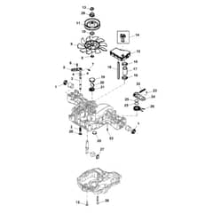John Deere X166R - PC13348 - Transaxle Case - ST937985