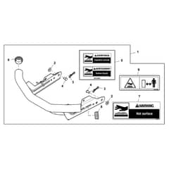 John Deere X167 - PC13999 - Front Bumper - ST1010231