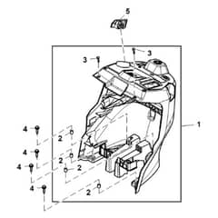 John Deere X167R - PC16002 - Pedestal - ST1011242