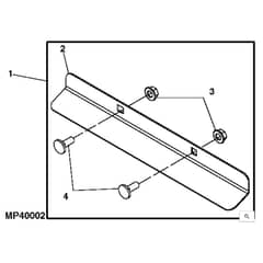 John Deere X300 - PC9519 - Deflector - ST540977