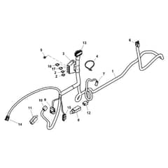 John Deere X300 - PC9519 - Chassis Wiring ( - 040000) - ST541165