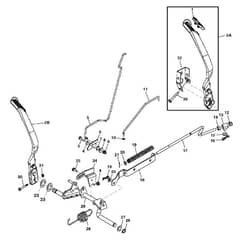 John Deere X300 - PC9519 - Brake Pedal - ST541193