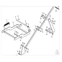 John Deere X300 - PC9519 - Frame Mount - ST541254