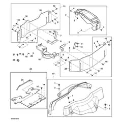 John Deere X300 - PC9519 - Shield Kit - ST541396