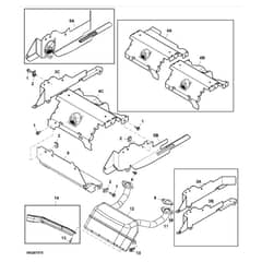 John Deere X300 - PC9519 - Muffler - ST541424