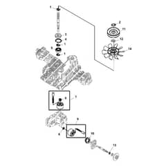 John Deere X300 - PC9519 - Motor - ST541461