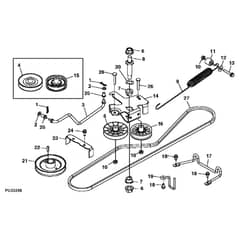 John Deere X300 - PC9519 - Belt Drive ( - 040000) - ST541466