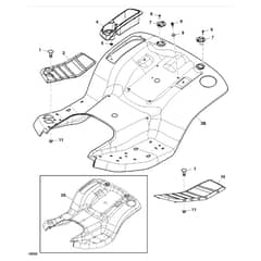 John Deere X300 - PC9519 - Fender Deck - ST541481
