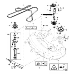 John Deere X300 - PC9519 - Mower Drive (050001 - ) - ST541506