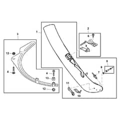 John Deere X300 - PC9519 - Lower Chute ( - 040000) - ST541535