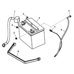 John Deere X300 - PC9519 - Battery (220001 - ) - ST650911