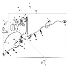 John Deere X300 - PC9519 - Wiring Harness (220001 - ) - ST656974