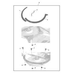 John Deere X300 - PC9519 - Baffle Kit - ST773584