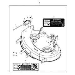 John Deere X300 - PC9519 - Mower Deck ( - 030000) - ST860973
