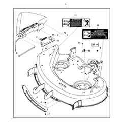 John Deere X300 - PC9519 - Mower Deck (030001 - ) - ST860975