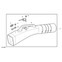 John Deere X300 - PC9519 - Chute Kit - ST926853