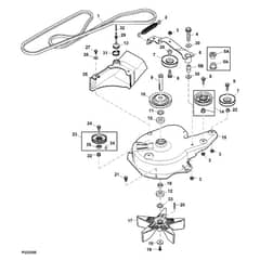 John Deere X300R - PC9608 - Belt Drive - ST559246