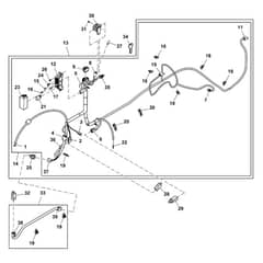 John Deere X300R - PC9608 - Chassis Wiring (220001 - ) - ST657074